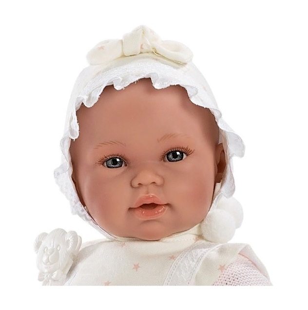 Кукла младенец в белом платье, 36 см  